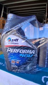 น้ำมันเครื่อง ปตท. เบนซิน PTT NGV LPG 10W-40 น้ำมันเครื่องเทคโนโลยีสังเคราะห์ **เลือกขนาด 4 ลิตร / 4+1ลิตร