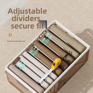 ZHENTAIYUAN | Partitioned Clothing Storage Box Organizer