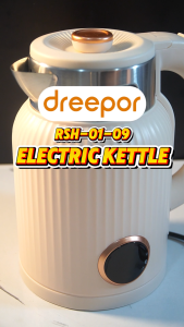 Dreepor Electric Kettle 2.3L High Power Fast Boiling Heater Kettle Anti-Burnout Protection Stainless