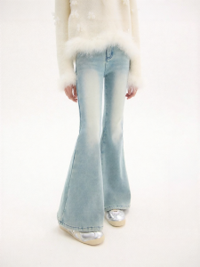 LOVESASAKIDS | Slim Fit Flared Denim Jeans