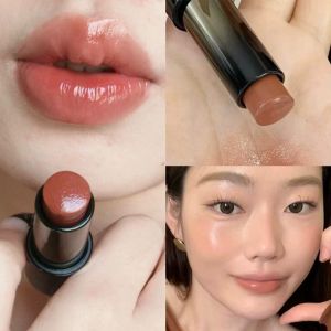 Herorange Starlight Colorful Moisturizing Lipstick Low Saturation Mirror Finish Womens Nude Series Multi-use Stick Blush