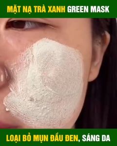 Mặt Nạ Lăn Trà Xanh Giúp Da Trắng Mịn Sạch Mụn Se Khít Lỗ Chân Lông Cân Bằng Ẩm Loại Bỏ Mụn Đầu Đen Và Sợi Bã Nhờn Dầu Nhờn Trên Da