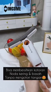 IMCOME Alat Pel Mini Mop Portable Lipat Alat Pembersih Kaca Ruangan dan Mobil Serbaguna