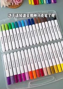 【READY】80Colours Triangular Acrylic Paint Marker Pen Waterproof Soft Head Ink Quick Dry Drawing Art Supplies School Stationery