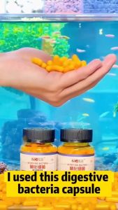 Aquarium Fish Tank Nitrifying Bacteria Capsules for Freshwater and Marine Water Cleaning Purifying Water Quality