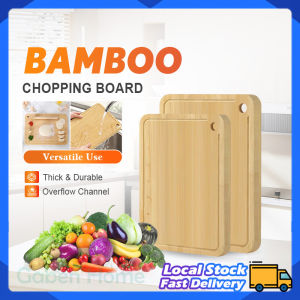 Bamboo Chopping Board Standing Wooden Cutting Board Kitchen Eco-Friendly Cutting Board for Chopping Meat Kitchen Papan Memotong