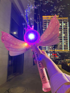 Fairy Magic Wand Bubble Blower Handheld Princess Toy for Girls Wedding New 2025 Little Girl Love Elsa Outdoor Traditional Play