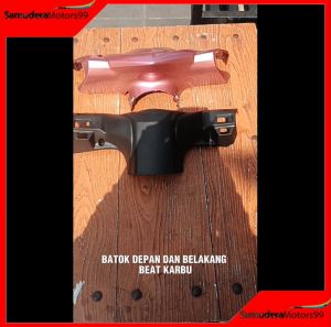 Batok Kepala Depan dan Belakang Motor Honda Beat Karbu Warna Pink / Cover Batok Beat Karbu lama