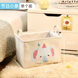 Foldable Cartoon Laundry Basket Cute Home Use Dirty Clothes Storage Bucket Dolls Organizer High Aesthetic Value Washing Basket