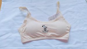 Payoe 10-18-Year-Old Girl Bra Cotton Bra Underwear Young Sports Bra Girl Cushion Bra