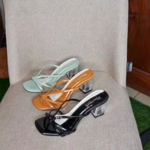 50 an Store - MARISSA Heels Sepatu Wanita Hak Kaca Tinggi 7 cm Two Tone Colour Soft & Comfort