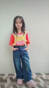 Celana Kulot Skena Gombrong Anak Perempuan Usia 3th-6th Bahan Jeans