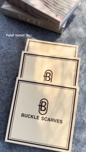 PAKET HEMAT 3pcs HIJAB BUCKLE SCARVES MOTIF kemasan box hijab printing segiempat