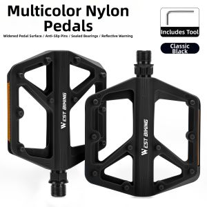 West Biking | Nylon Foot Pedal for Mountain and Road Bikes