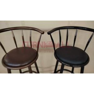 Furnimall Nordic Swivel Bar Chair 360 Degree Leather Bar Stool Kerusi Bar Tinggi Kitchen Bar