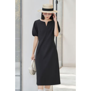 Misoshine | Slim Fit V-neck Simple Style Summer Dress