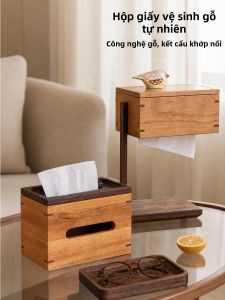 YANPU | Luxury Chinese Style Wooden Tissue Box
