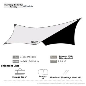BLACK DRAGON | Sunproof Shade Rainproof Easy Set-up Tent