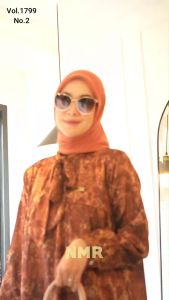 NMR Midi Dress Diir Silk Bordir Vol 1799-2