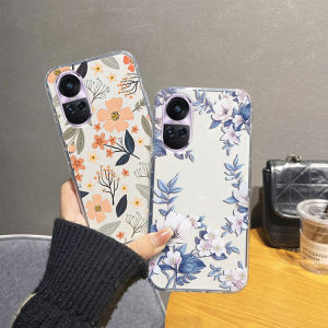 Phone Case Redmi Note 13 5g Note13 pro+ 5g Fashion Elegant Flowers Leaves Design Transparent Phone Cover for Woman High Quality Shockproof Silicone Soft Casing Xiaomi Redmi Note13 5g Note 13 pro+ 5g