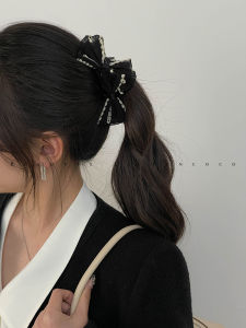 Elegant Butterfly Knot Hair Clip Banana Clip High Ponytail Holder Womens Fashion Hair Accessories Korean Style Hair Gripper