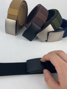MENSPE Mens Belts High Elastic Nylon Belt Breathable Belt Outdoor Trendy Utility Waist Belts 120cm Adjustable Length Scratch Resistant Belts Casual Belt for Men Vintage Jeans Belt for Men