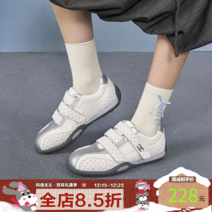 Giày Thường Ngày Nhẹ Đế Phẳng Dán Magic Stick Mùa Đông Cho Nữ Họa Tiết Chấm Bi Đa Năng Giày Thể Thao Nhẹ