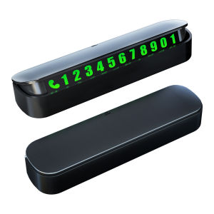 Temporary Parking Car Phone Plate Number Holder Vehicle Move Phone Call Board Plastic Material Detachable Sticky Hidden Foldable