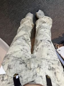 Tie-dye Vintage High-waist Slimming Jeans