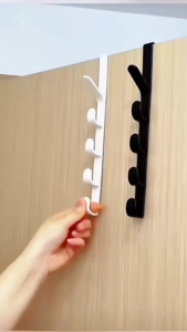 Hugo Medan Gantungan Baju Belakang Pintu 5 Kait Hook Serbaguna Aesthetic ABS Tebal Minimalis