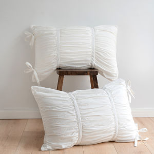 2pcs Korean Pleated Pillowcase Washed Cotton Room Sleeping Pillowcase Sofa Cushion Cover Home Bedroom Room Decoration 베개커버 베개커버