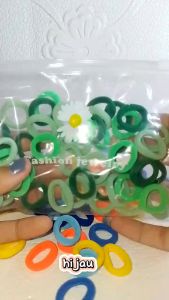 MSB Karet Ikat Rambut Anak/Wanita isi 50Pcs/100pcs FREE Pouch / Karet Rambut Anak/wanita Lucu