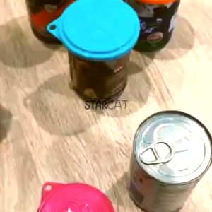 Tutup Kaleng Makanan Kucing Anjing Penutup Makanan Kaleng Tutup Karet Rapat Anti Pecah Anti Tumpah Aerizoo
