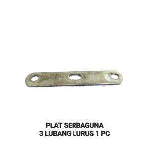 Plat Serbaguna 3 Lubang (Lurus) - Panjang 95 mm Tebal 2 mm Bracket Braket Plate Pelat Plat Pangkon Besi Variasi Untuk Pangkon Fairing Spakbor