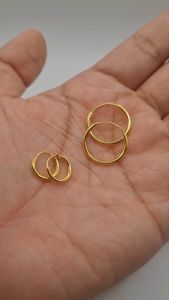 Rayidanraka anting non titanium bulat simpel polos anak dan dewasa gypsi emas terbaru dan terlaris