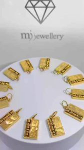 MJ Jewellery 916/22K Gold 12 Zodiac Abacus Pendant B207