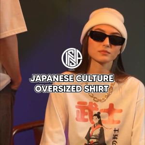 COLLAB by Inspi Japanese Street Culture Oversized Tshirt for Men Graphic Print for Women Boxy Fit Streetwear Tops Collection