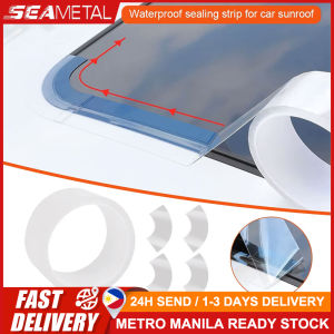 SEAMETAL Universal Car Sunroof Edge Waterproof Sealing Strip Transparent Windshield Waterproof Dustproof Rubber Seal Self-adhesive Sticker