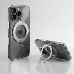 Divi | 360 Rotational Magnetic Stand Transparent Full Protection Phone Case