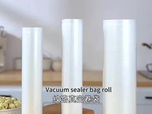 1roll Vacuum Sealer Bags Roll 12-30cm Heat Sealable & Cuttable for Food Meat Fruit Vegetable Preservation Home Kitchen Storage