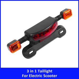 Turn Signal Light Indicator Rear Brake Taillight Driving Light 3 in 1 for Electric Scooter 12V 48V 60V Universal Replace Parts