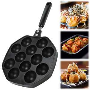 [Arrived within 3 days] Nonstick Grilling Pan Cooking Plate 20 Holes Takoyaki Maker Takoyaki Grill Pan Plate Perfect for Octopuses Balls Pancake