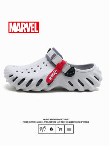 Marvel Mens Summer Outdoor Thick Bottom Anti-Slip Comfortable Head Covering Beach Sandals Slippers Durable Wear Resistant Flat Heel