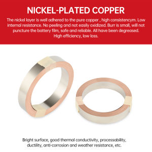 T2 Pure Copper Strip/Nickel Plated Copper Strip 5M 10M for 18650 26650 21700 Lithium Battery Pack Spot Welding Strip 0.15mm/0.2m