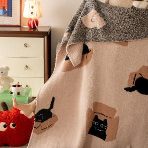 SHAYA | Cartoon Sleep Blanket for Kids Knitted Semi-Flannel Antistatic