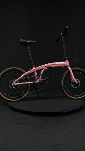 Hachiko HA-04 Pro Collectors Edition Cherry Blossom Pink | 22 Inch Foldable Aluminium Bicycle |  8-Speed Shimano Groupset | Magnetic Frame Lock