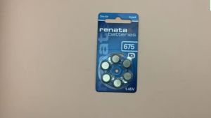 Pin máy trợ thính PR44 675 Renata vỉ 6 viên Pin  - VPP Bảo An