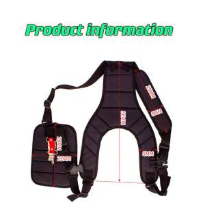 Adjustable Grass Strimmer Shoulder Harness Strap Double Shoulder Belt Lawn Mower Garden Brush Cutter