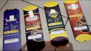 Bungkus Kebab Motif Labubu Terlaris Isi 100 Craft