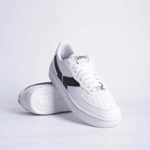 Sneakers Sepatu Kasual White Black Quiferstep Oktagon Putih Hitam Pria Wanita Sneaker Putih Remaja Cewek Cowok Terbaru Spatu Sekolah Kekinian